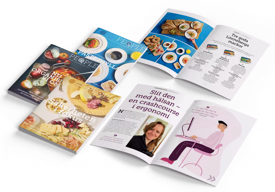 Atria Foodpeople omslag och uppslag