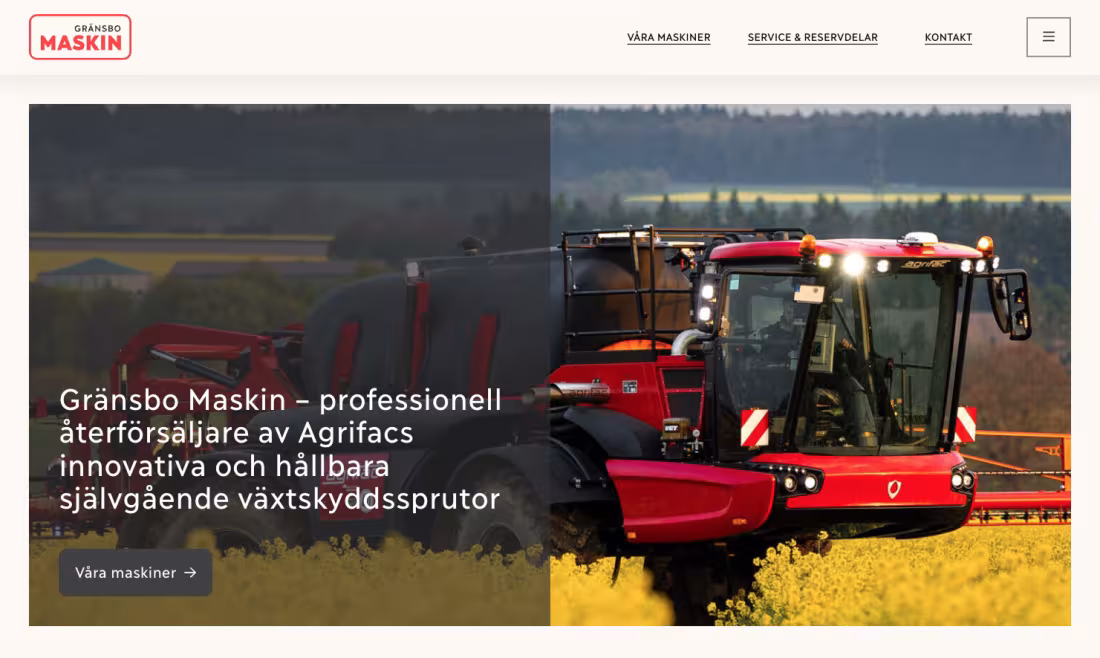 gränsbo maskin startsida